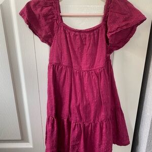 Dress with Flutter Sleeves